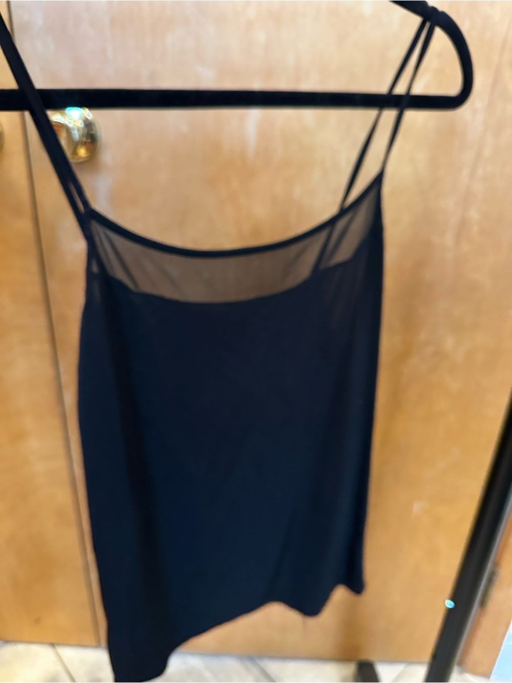 RW&CO. Black Sheer-Trim Camisole